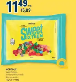 Familiprix MONDOUX, Sweet Sixteen, Bonbons Selected candies, 1 kg offer