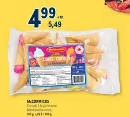Familiprix McCORMICKS Marshmallow cones 165 g/ 100 g offer