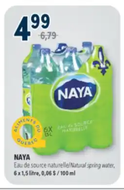 Familiprix NAYA, Natural spring water, 6 x 1,5 litre offer
