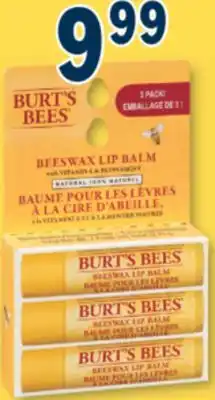 Familiprix BURT'S BEES, Beeswax lip balm, 3 x 4,25 g offer