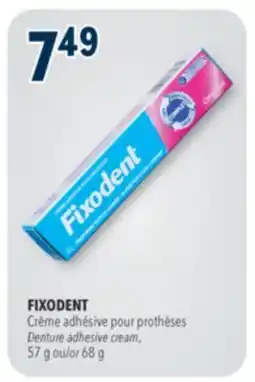 Familiprix FIXODENT, Denture adhesive cream, 57 g or 68 g offer