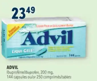 Familiprix ADVIL, Ibuprofen, 200 mg, 144 capsules offer