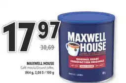 Familiprix MAXWELL HOUSE, Ground coffee, 864 g offer