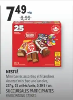 Familiprix NESTLÉ, Assorted mini bars and candies, 25 Units offer