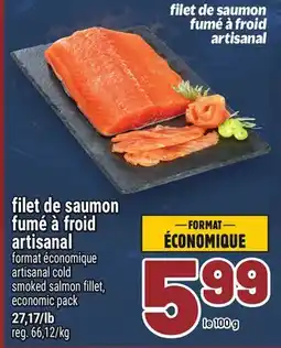 Metro FILET DE SAUMON FUMÉ À FROID ARTISANAL | SMOKED SALMON FILLET offer