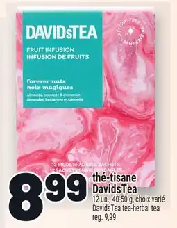 Metro THÉ-TISANE DAVIDSTEA | DAVIDSTEA TEA-HERBAL TEA offer