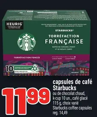Metro CAPSULES DE CAFÉ STARBUCKS | STARBUCKS COFFEE CAPSULES offer