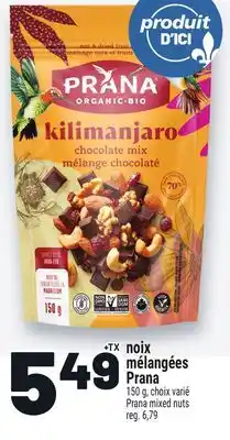Metro NOIX MÉLANGÉES PRANA | PRANA MIXED NUTS offer