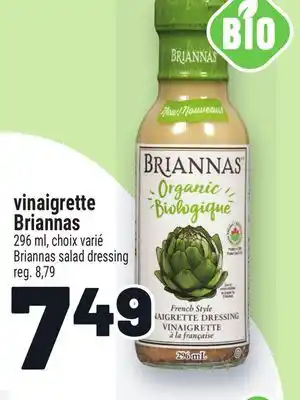 Metro VINAIGRETTE BRIANNAS | BRIANNAS SALAD DRESSING offer
