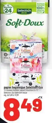 Metro PAPIER HYGIÉNIQUE SELECTION, ECO | SELECTION, ECO BATHROOM TISSUE offer