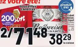 Metro BIÈRE LABATT BUDWEISER, MOLSON EXPORT | BEER offer