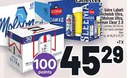 Metro BIÈRE LABATT MICHELOB ULTRA, MOLSON ULTRA, SLEEMAN CLEAR 2.0 | BEER offer