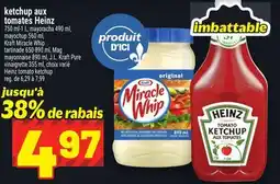 Metro KETCHUP AUX TOMATES HEINZ | HEINZ TOMATO KETCHUP offer