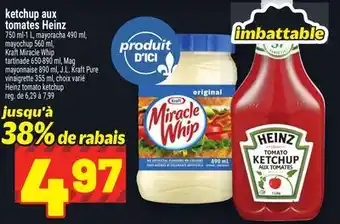 Metro KETCHUP AUX TOMATES HEINZ | HEINZ TOMATO KETCHUP offer