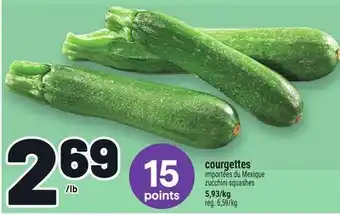 Metro COURGETTES | ZUCCHINI SQUASHES offer