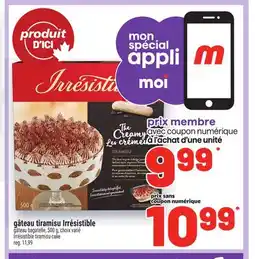 Metro GÂTEAU TIRAMISU IRRÉSISTIBLE | IRRÉSISTIBLE TIRAMISU CAKE offer