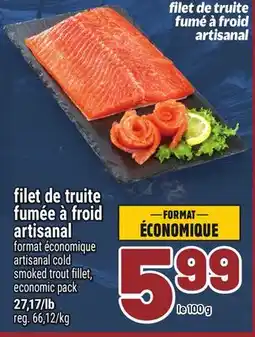 Metro FILET DE TRUITE FUMÉE À FROID ARTISANAL | ARTISANAL COLD SMOKED TROUT FILLET offer