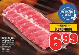 Metro CÔTES DE DOS DE PORC FRAIS | FRESH PORK BACK RIBS offer