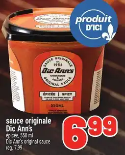 Metro SAUCE ORIGINALE DIC ANN'S | DIC ANN'S ORIGINAL SAUCE offer