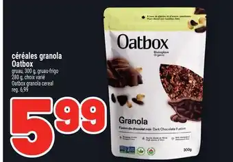 Metro CÉRÉALES GRANOLA OATBOX | OATBOX GRANOLA CEREAL offer