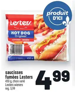 Metro SAUCISSES FUMÉES LESTERS | LESTERS WIENERS offer