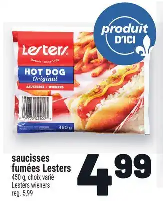 Metro SAUCISSES FUMÉES LESTERS | LESTERS WIENERS offer