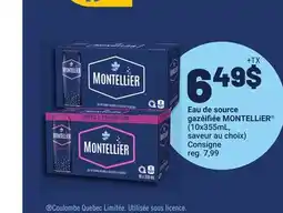 Metro EAU DE SOURCE GAZÉIFIÉE MONTELLIER | CONSIGNE offer