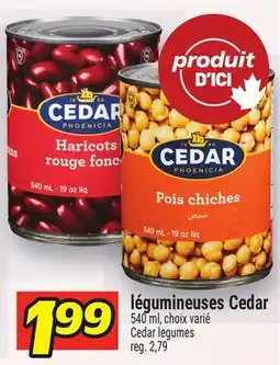 Metro LÉGUMINEUSES CEDAR | CEDAR LEGUMES offer