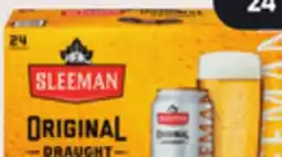 IGA SLEEMAN ORIGINAL DRAUGHT BEER offer