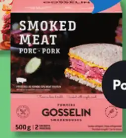IGA FUMOIRS GOSSELIN SMOKED MEAT offer