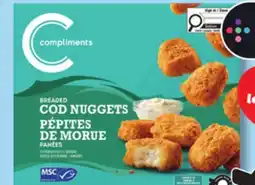 IGA COMPLIMENTS FISH IN TEMPURA BATTER OR BREADED COD NUGGETS offer