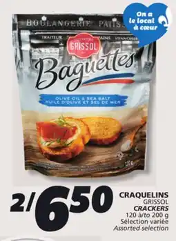 IGA GRISSOL CRACKERS offer