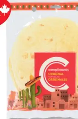IGA COMPLIMENTS TORTILLAS offer