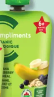 IGA COMPLIMENTS BIOLOGIQUE ORGANIC BABY FOOD offer