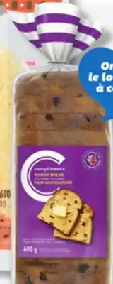 IGA COMPLIMENTS RAISIN BREAD offer