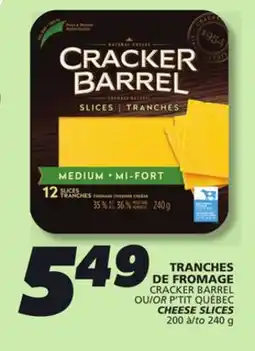 IGA CRACKER BARREL CHEESE SLICES offer