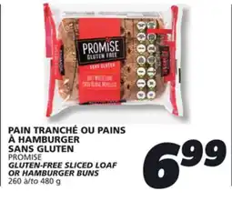 IGA PROMISE GLUTEN-FREE SLICED LOAF OR HAMBURGER BUNS offer