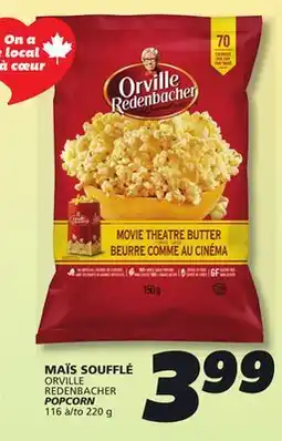 IGA ORVILLE REDENBACHER POPCORN offer