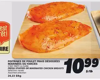 IGA C'EST PRÊT! À CUIRE FRESH STUFFED OR MARINATED CHICKEN BREASTS offer