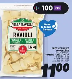 IGA VILLA RAVIOLI FROZEN STUFFED PASTA offer