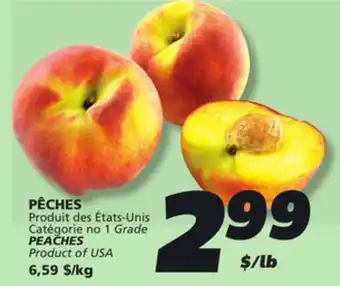 IGA PEACHES offer