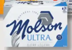 IGA MOLSON ULTRA BEER offer