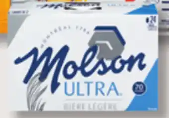 IGA MOLSON ULTRA BEER offer