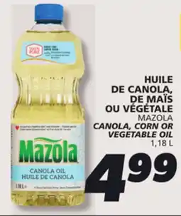 IGA MAZOLA CANOLA, CORN OR VEGETABLE OIL offer