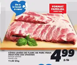 IGA FRESH PORK SIDE SPARERIBS offer