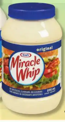 IGA KRAFT MIRACLE WHIP MAYONNAISE OR SPREAD offer