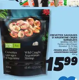 IGA MARINA DEL REY FROZEN WILD CAUGHT ARGENTINIAN SHRIMP offer
