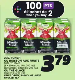 IGA MINUTE MAID JUICE offer