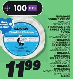 IGA MONSIEUR GUSTAV DOUBLE CRÈME CHEESE offer