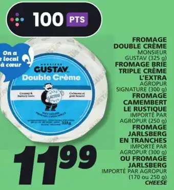 IGA MONSIEUR GUSTAV DOUBLE CRÈME CHEESE offer